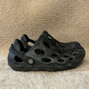 Merrell Hydro Moc Water Shoes Black Slip On Clogs Women's Size 8 Waterproof